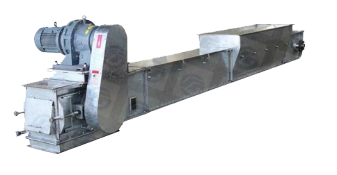 AOISUN 2.2kw Flat Bottom Double Layer Grain Chain 100TPH Conveyor Belt Scraper Material