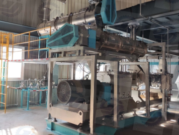 AOISUN 1TPH 800KW Fish Feed Production Line Twin Screw Extrusion Machine For Tilapia